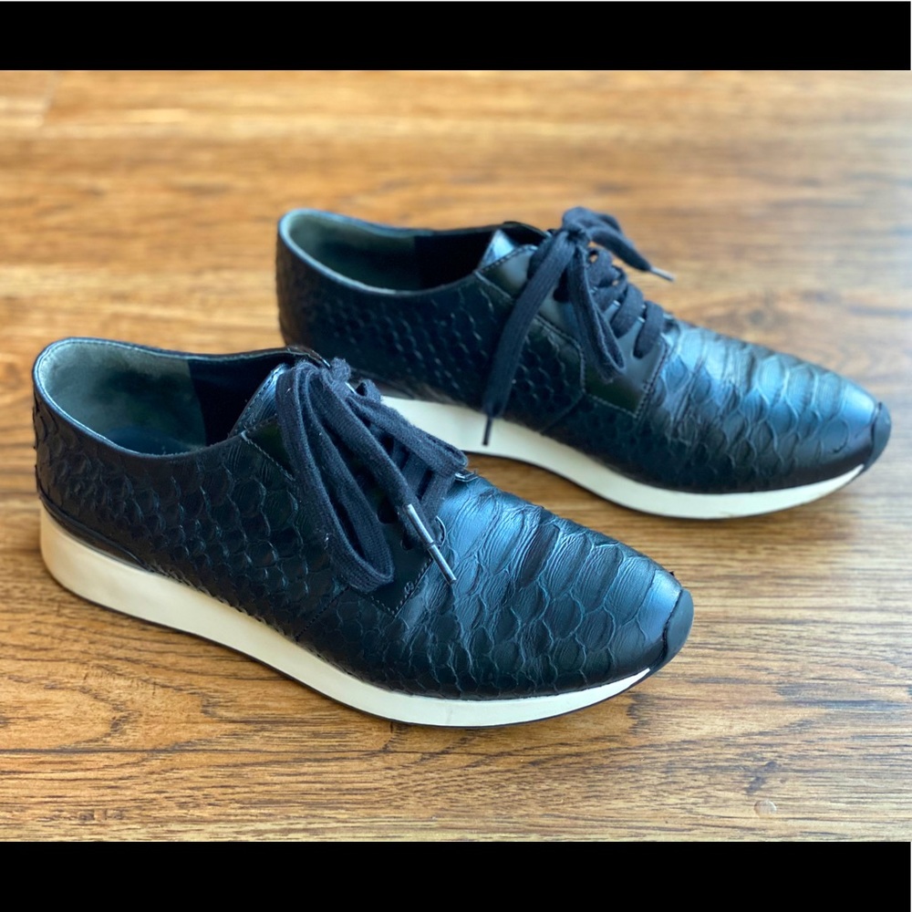 Vince Python Print Rayner Shoes. Black Size: 8 - image 1